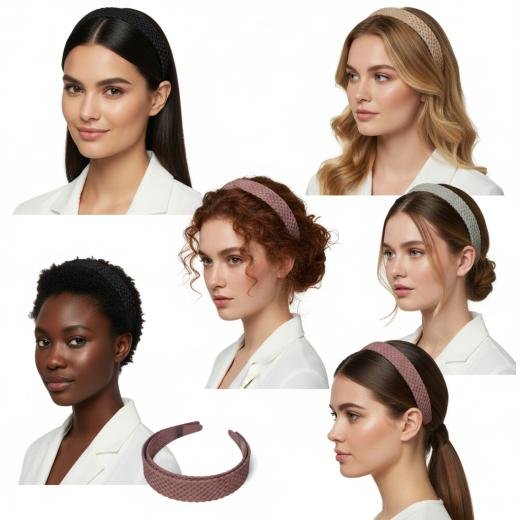 Luxury Matte Finish Woven Headband - Lightweight Hair Accessory for Daily Wear & Parties
