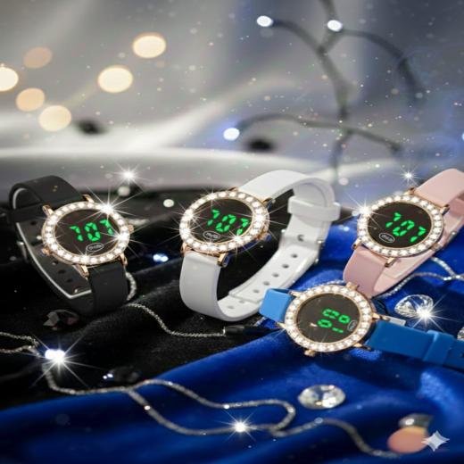 Touch Screen LED Digital Watch – Electronic Wrist Watch (Multiple Colors)